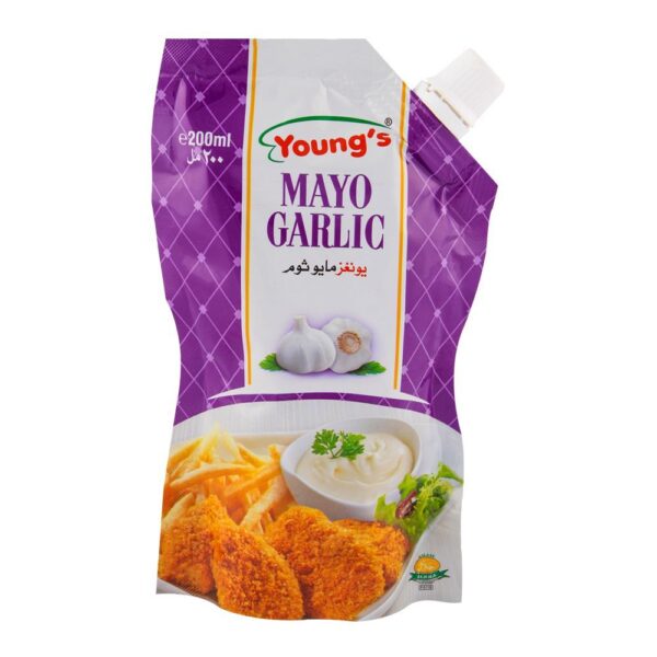 YOUNG'S MAYO GARLIC SAUCE 500ML
