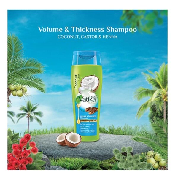 VATIKA COCONUT SHAMPOO 185ML