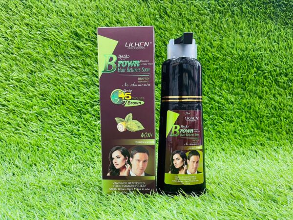 LICHEN DARK BROWN HAIR COLOR SHAMPOO 200 ML