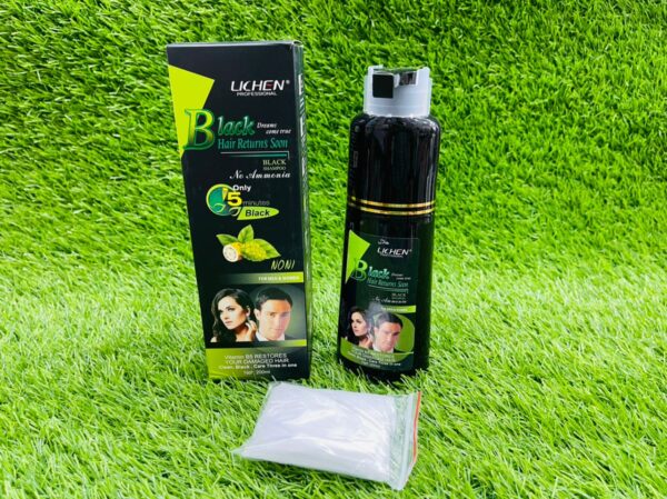 LICHEN BLACK HAIR COLOR SHAMPOO 200 ML